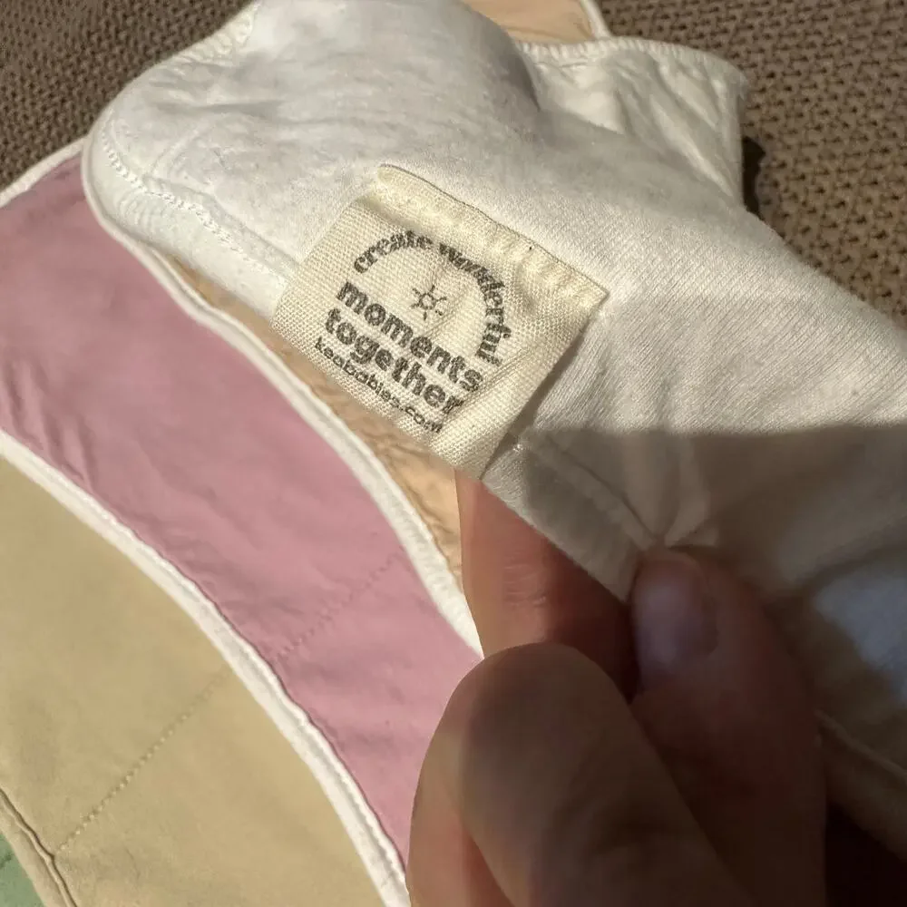 KeaBabies Organic Cotton Burp Cloths – Set of 6 (Neutral + Pastel Mix)